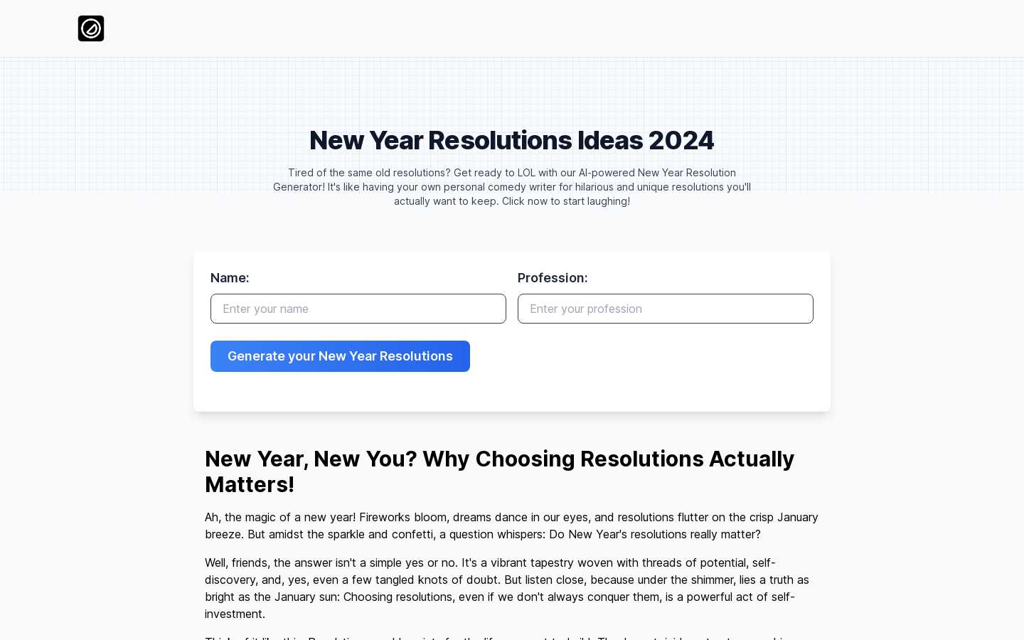 New Year Resolutions Ideas 2024