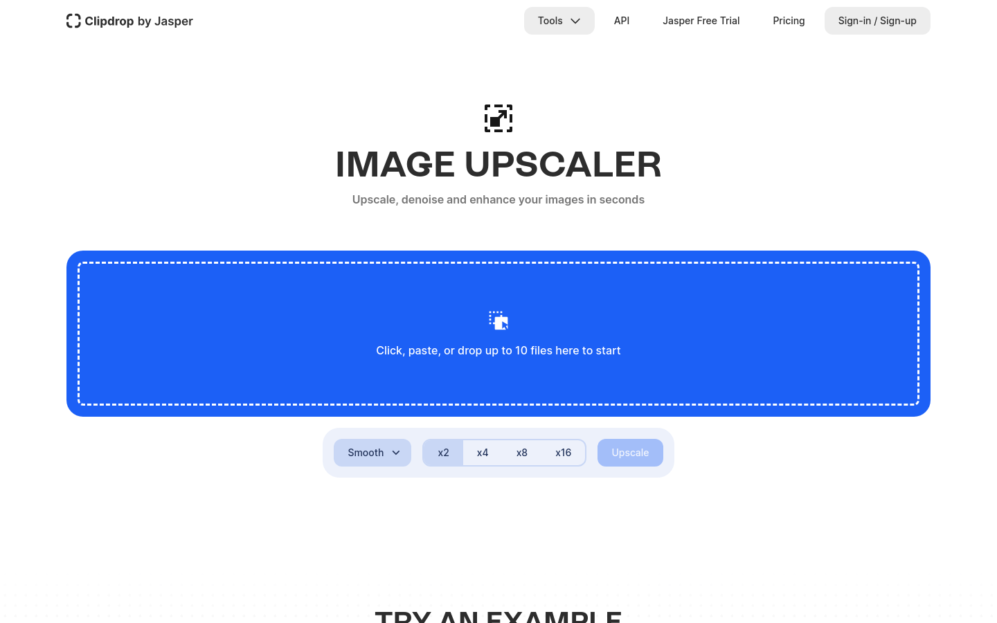 Clipdrop Image Upscaler