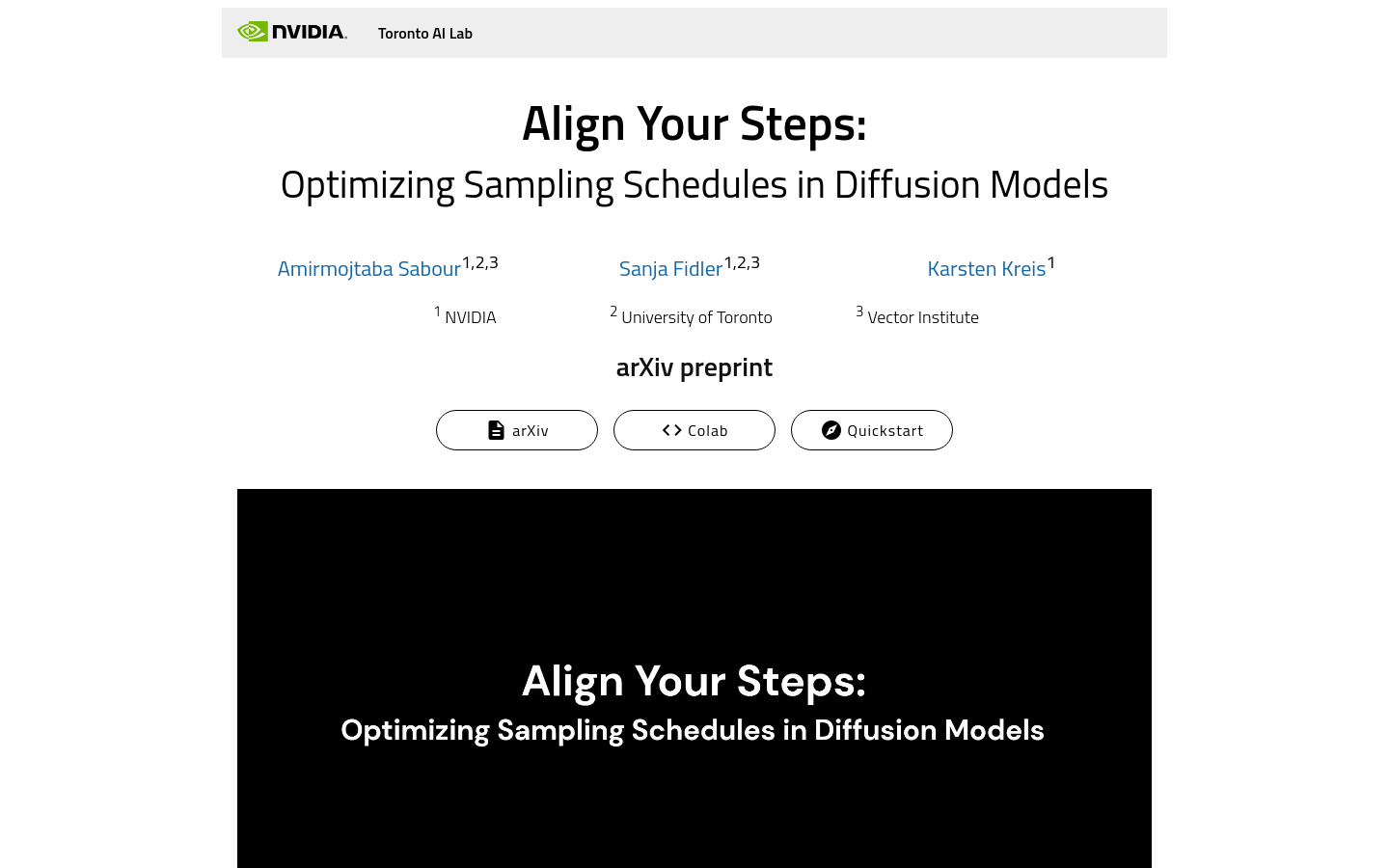 Align Your Steps