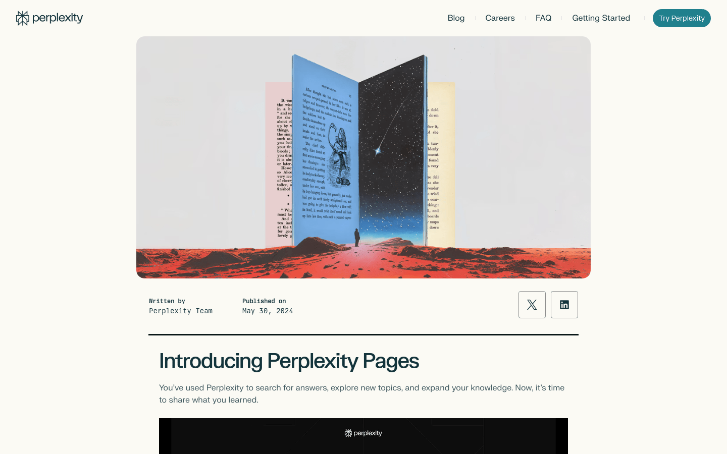 Perplexity Pages